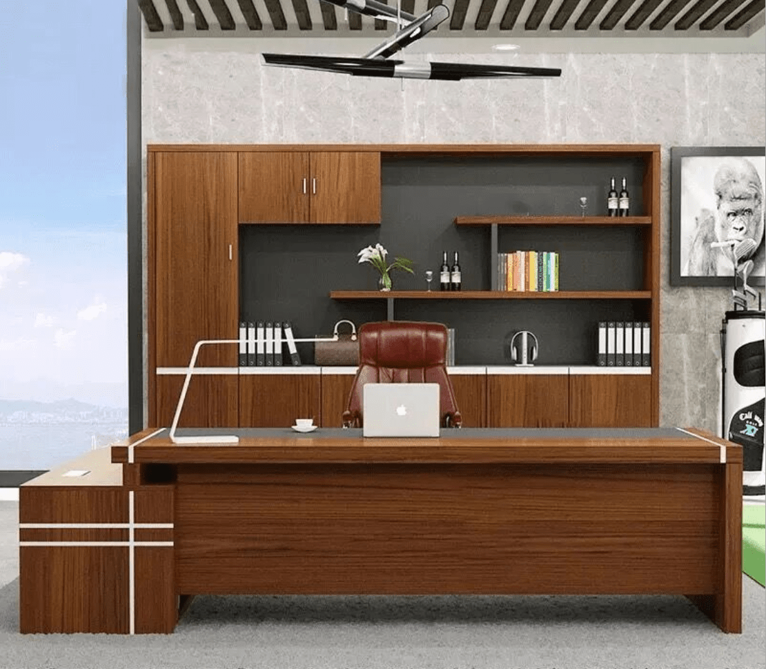 Palo Alto Executive Office Desk (Table Only and pedestal) The