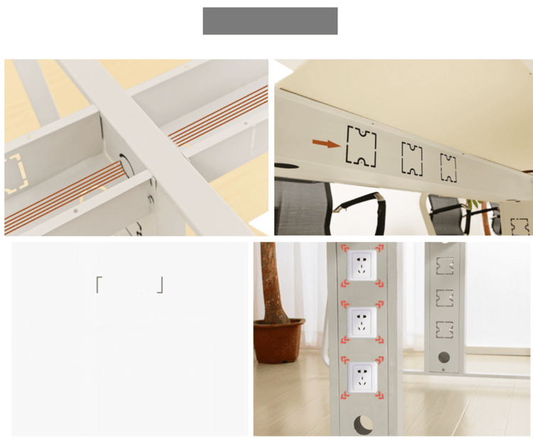 Madison Linear Workstation - eight Seats (Table Only)