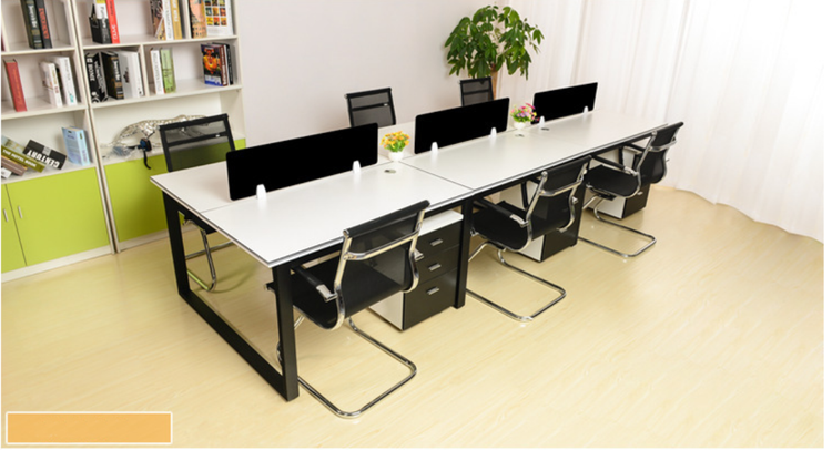 Lexington Linear Workstation - Six Seats (Table Only)