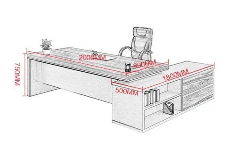 Sunnyvale Executive Office Desk (Table Only)