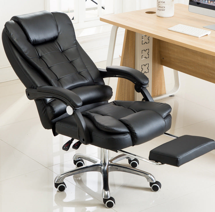 TCF Leather Office Chair high Back with Foot rest and massage function GC-D1