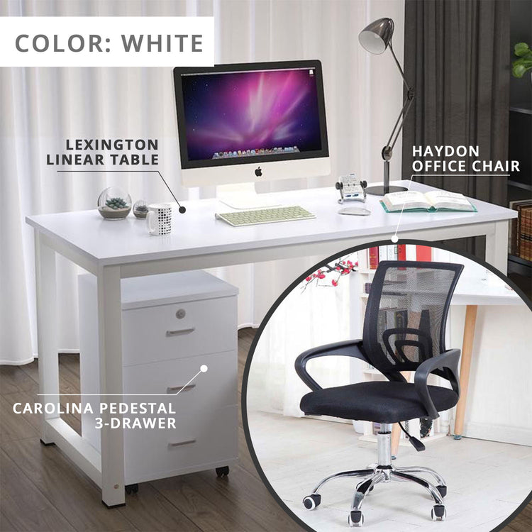 Work From Home PROMO Set 1 (Table + Chair + Pedestal)