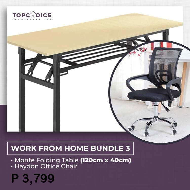 Work From Home PROMO Set 3 (Table + Chair)