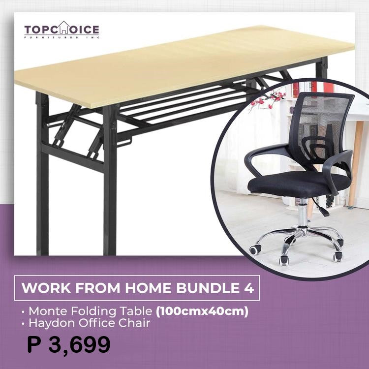 Work From Home PROMO Set 4 (Table + Chair)